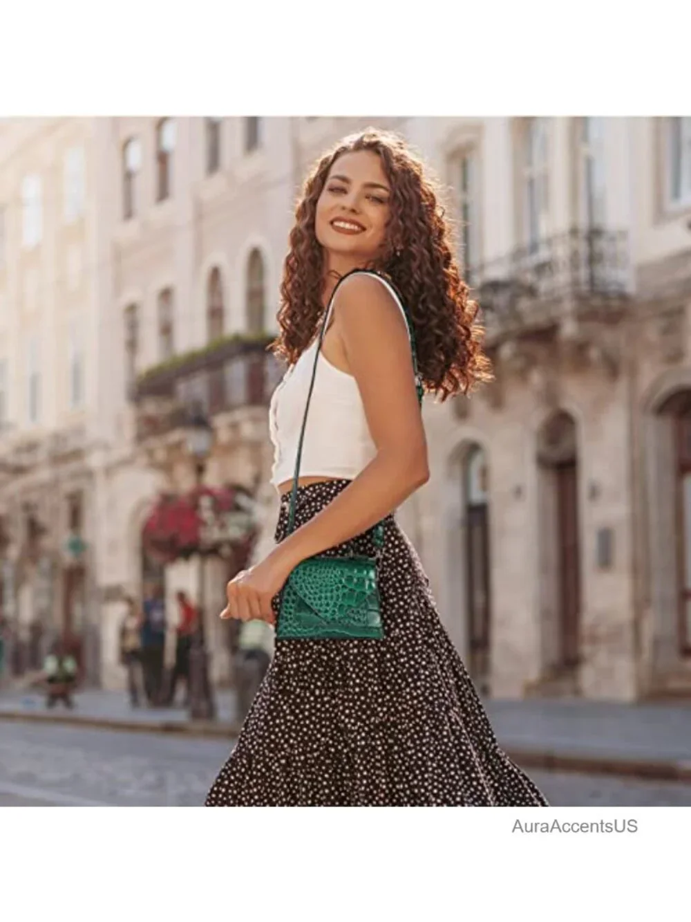 Vegan Leather Mini Crossbody Bag - Cute Small Handbag Trendy